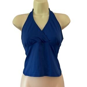Body Wrappers Blue Halter Dance Top Adult Size Large (runs small)